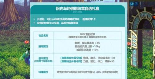 dnf2022度假岛屿夏日套多少钱 dnf2022度假岛屿夏日套属性介绍