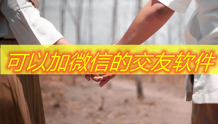 可加微信交友软件推荐