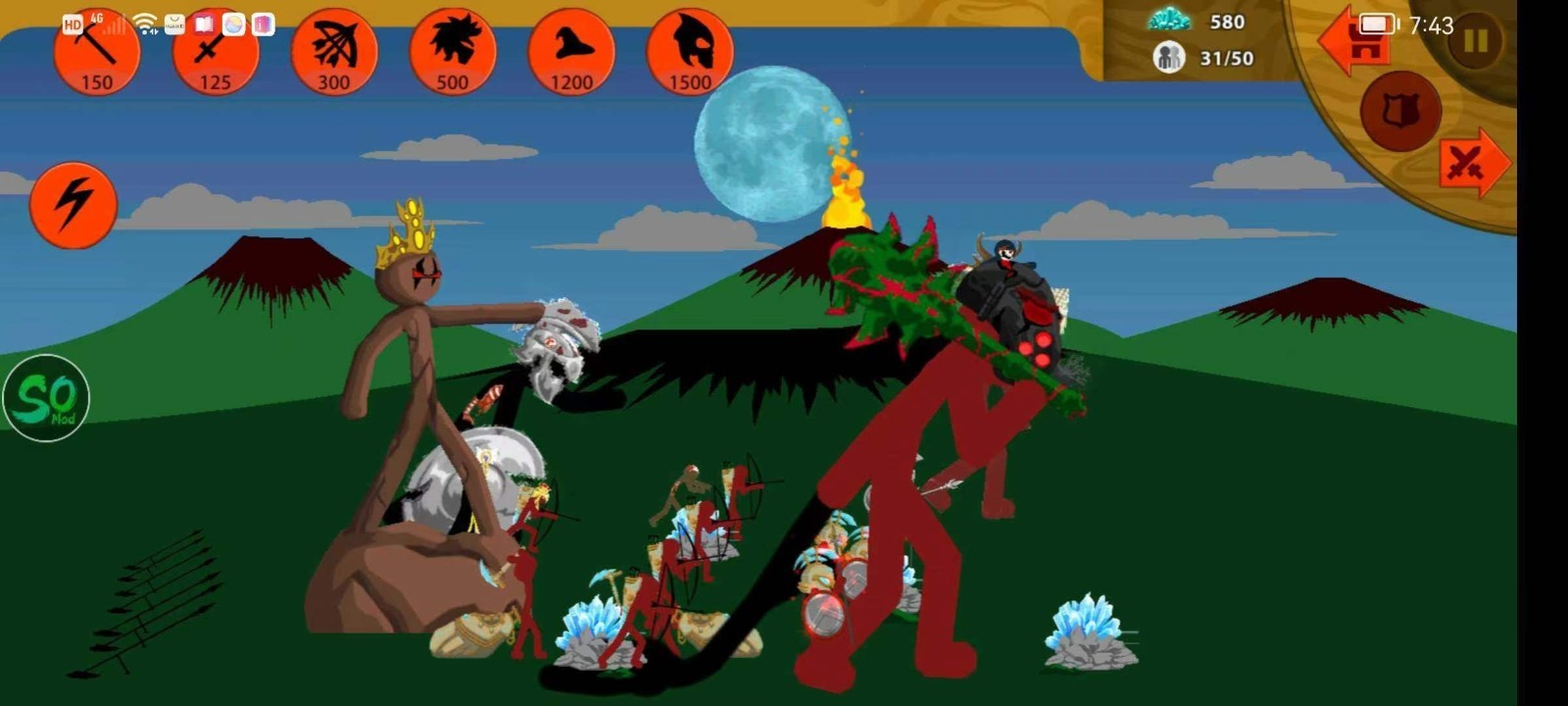 火柴人战争遗产soMOD巨人之力