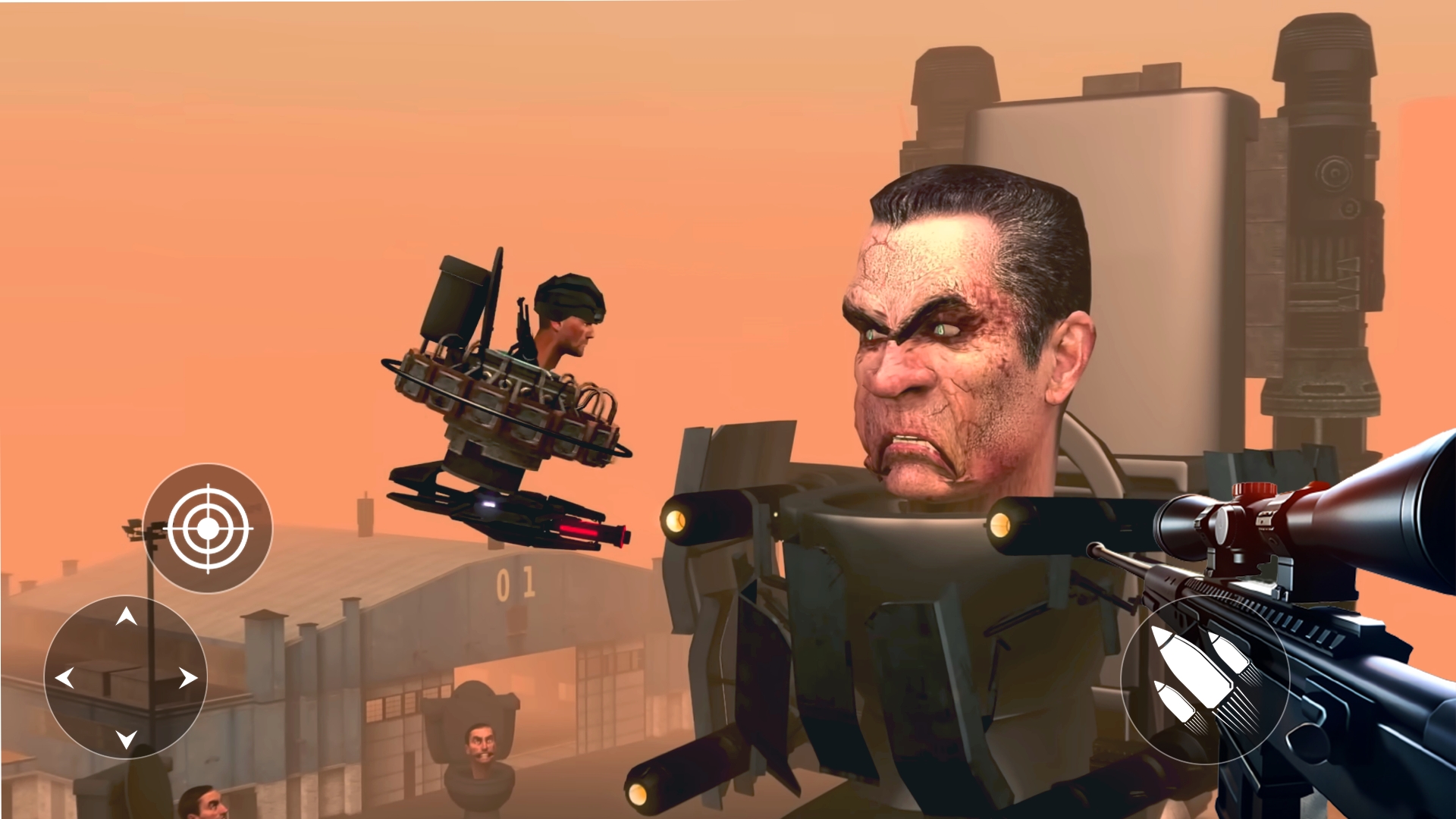 马桶人怪物射击截图2