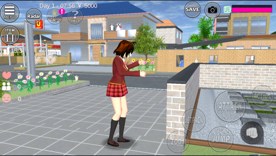 英文版樱花校园模拟器无广告截图3