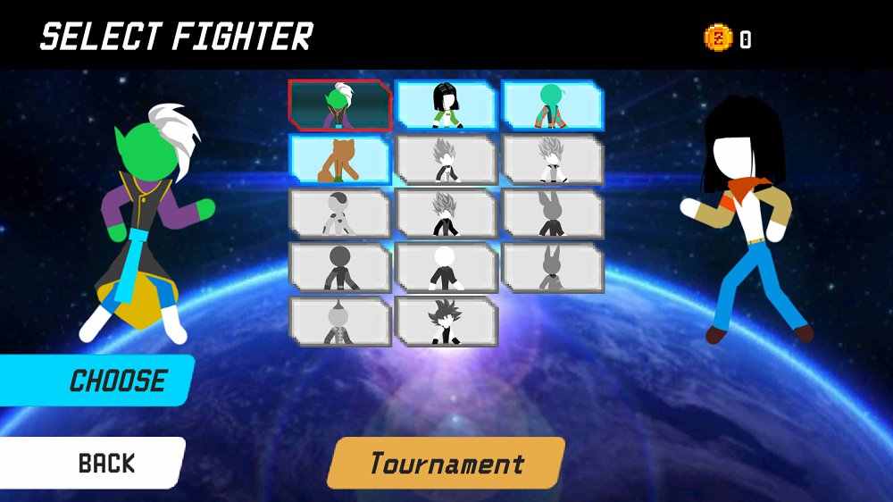 火柴人龙珠格斗内置菜单