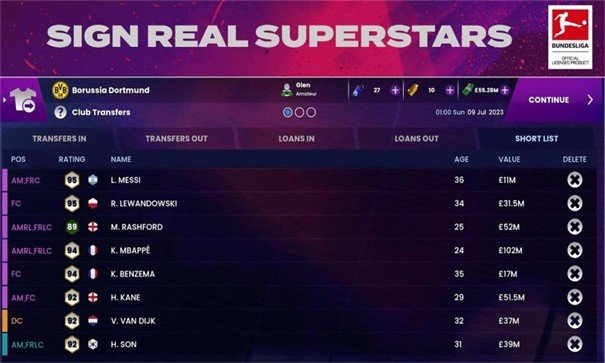 足球经理2023手机版中文版截图1