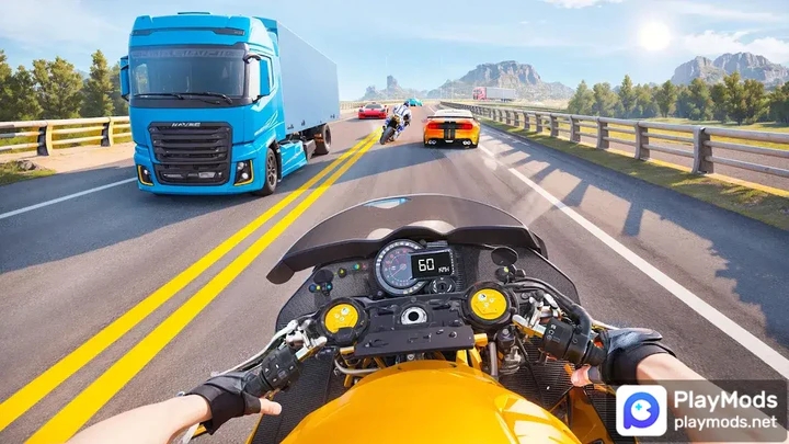 摩托车骑手交通比赛截图2