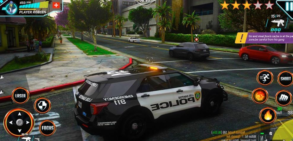 超级特警追逐挑战赛手机版截图1