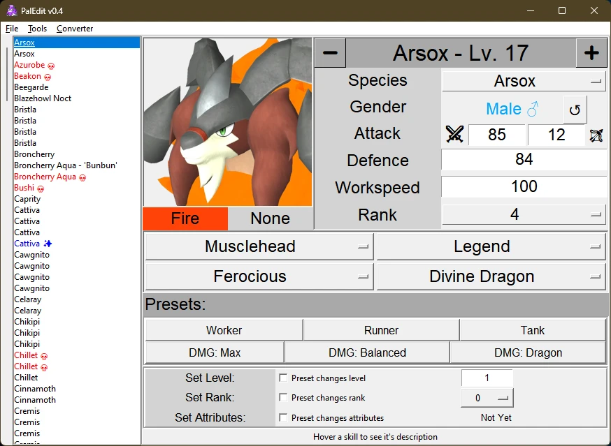 幻兽帕鲁存档编辑器截图1