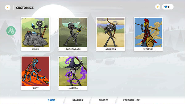 火柴人战争遗产雕像皮肤截图2