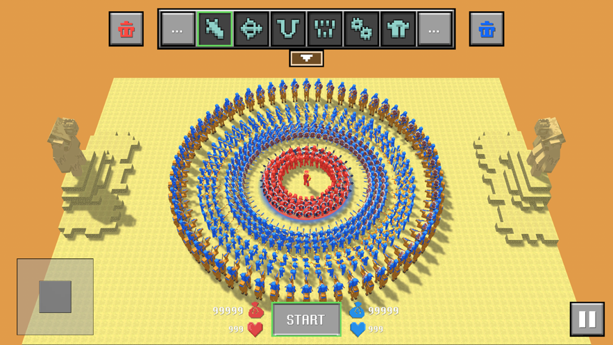 块状布娃娃之战游戏截图1