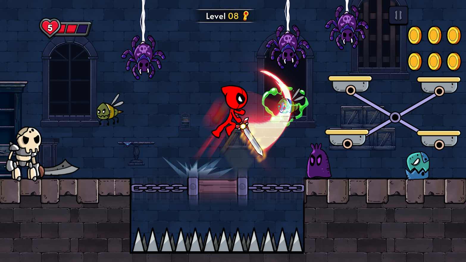 红色火柴人冒险截图5