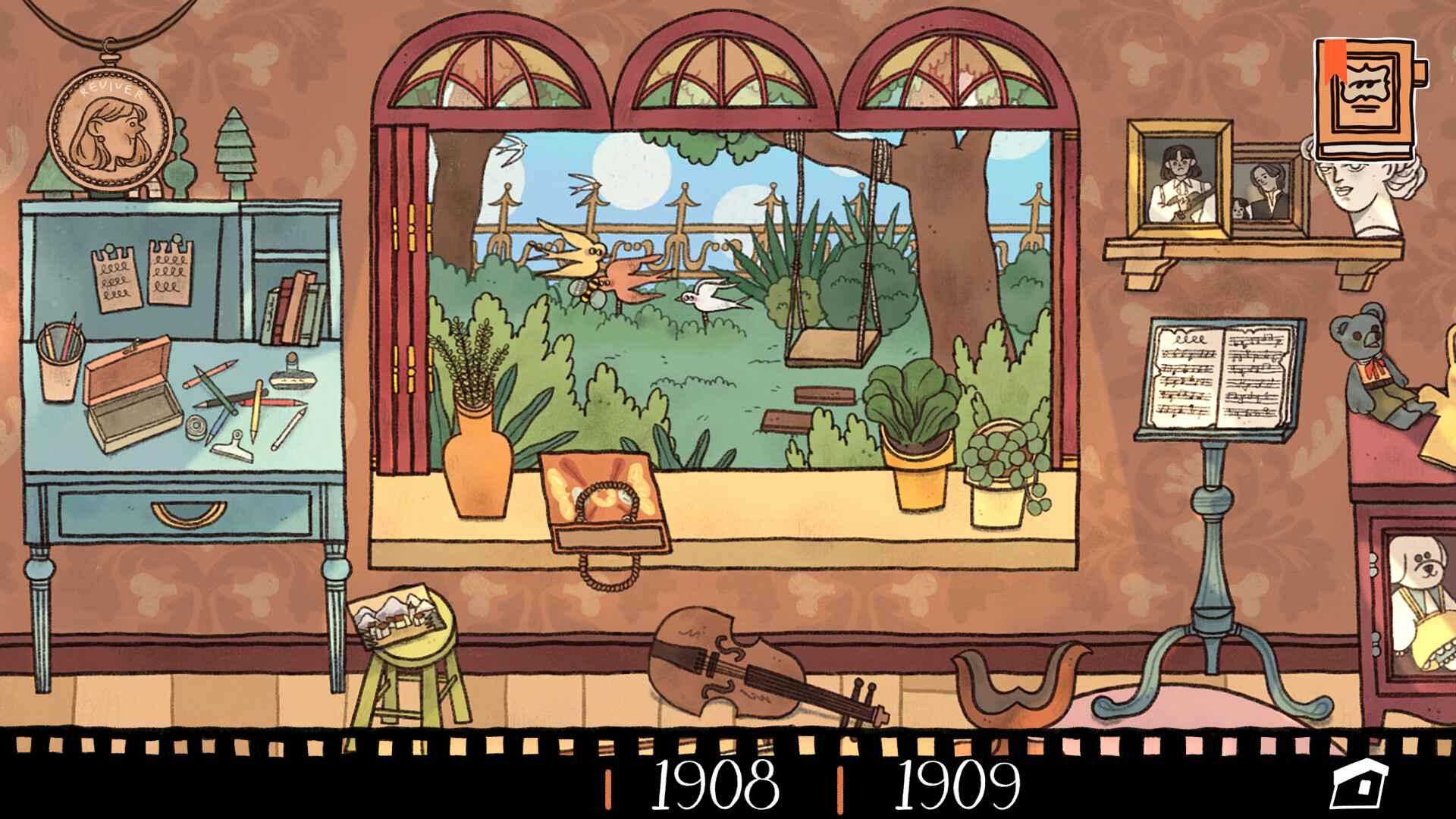 窗台上的蝴蝶截图2