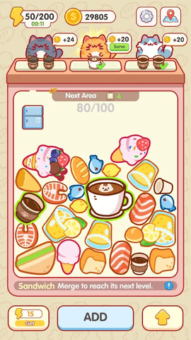 猫猫合并厨师截图2