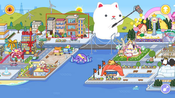 米加小镇面包店和服装店