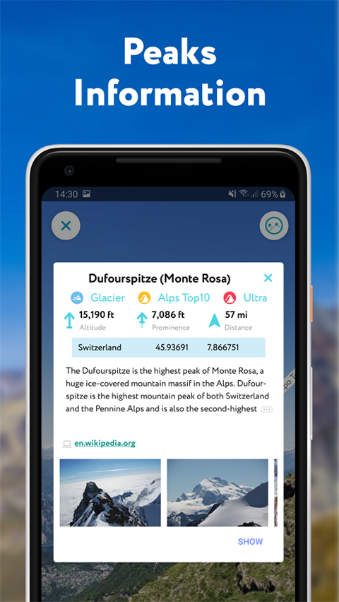 peakvisor中文截图1