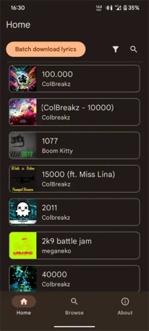 网易云歌词提取工具手机版截图1