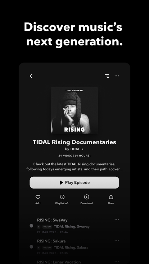 tidal音乐app截图1