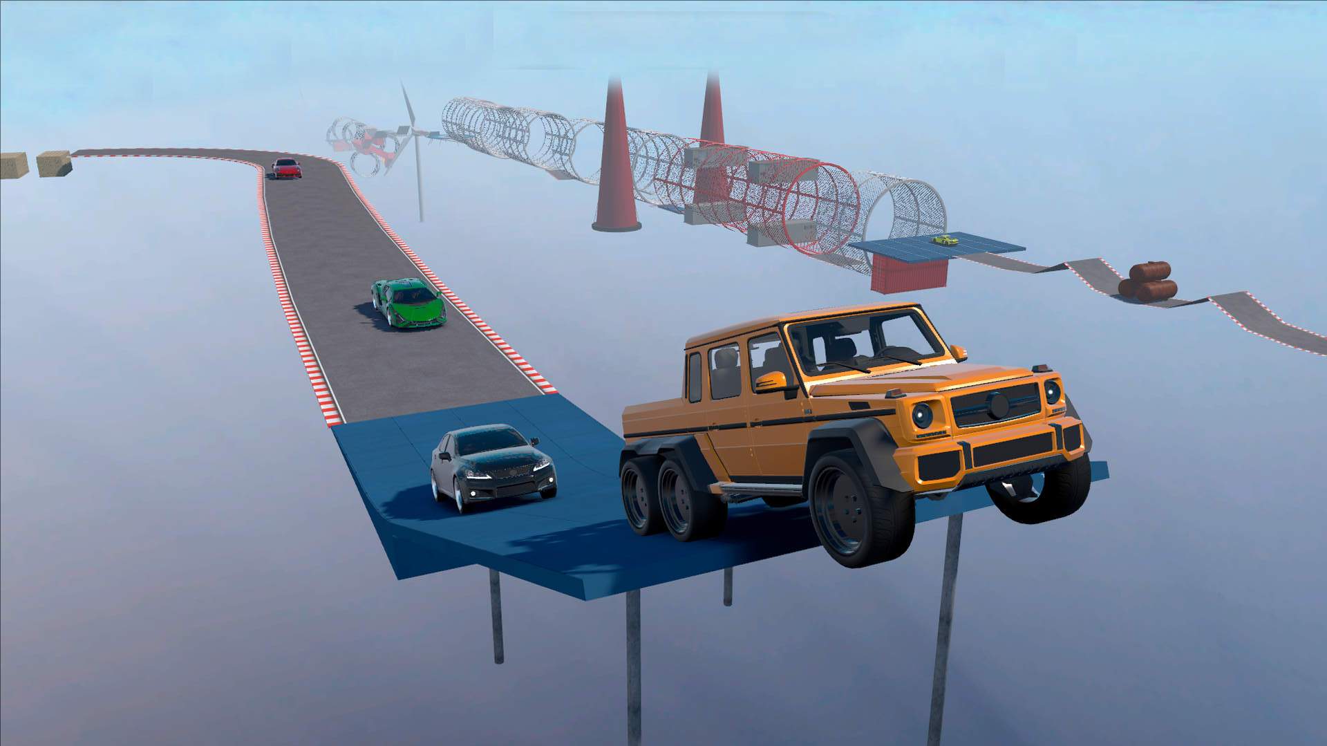 超长斜坡汽车特技赛