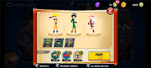 火柴人忍者3v3竞技场