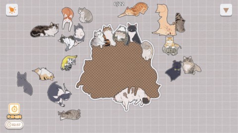 挤在一起的猫猫游戏