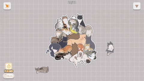 挤在一起的猫猫游戏