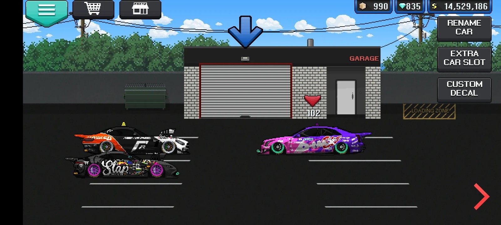 像素赛车手mod版截图1