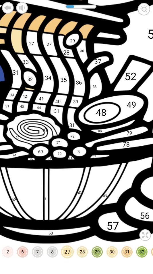 拉布布数字填色