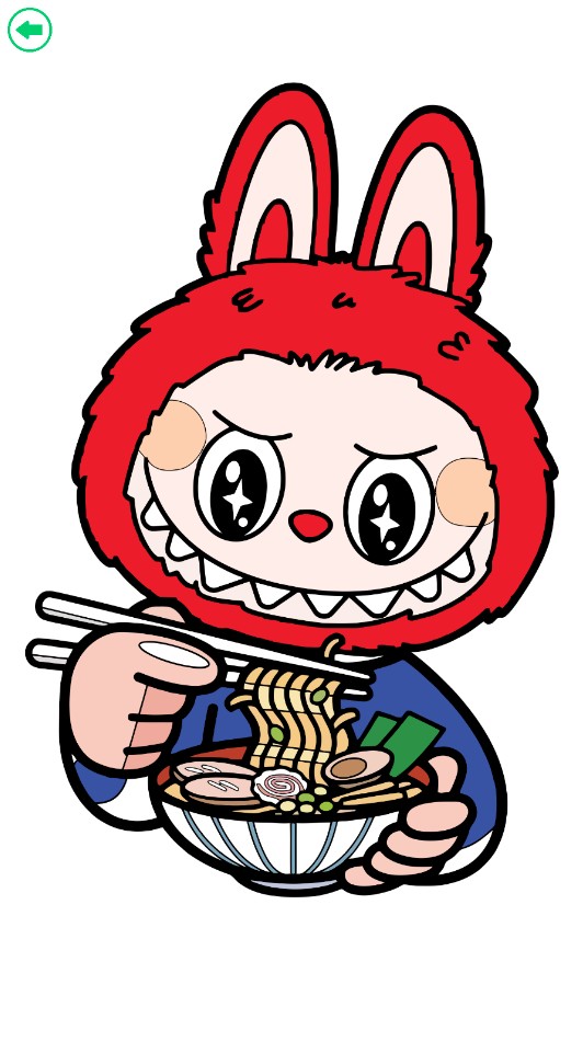 拉布布数字填色