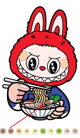 拉布布数字填色游戏