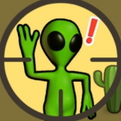 狙击外星人你狙我躲玩法小游戏