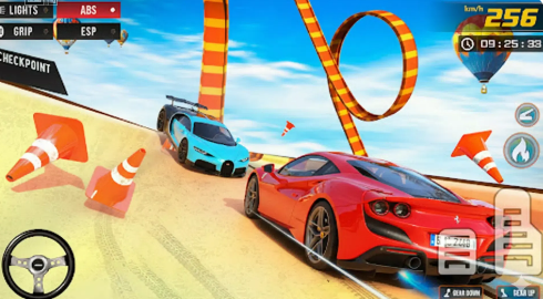超级英雄汽车特技巨型坡道截图3