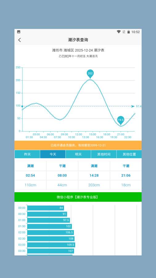 潮汐表查询截图3