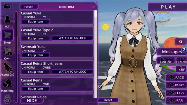 女子高中生沙盒中文版截图4