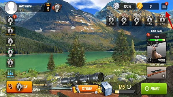 狩猎冲突内置菜单