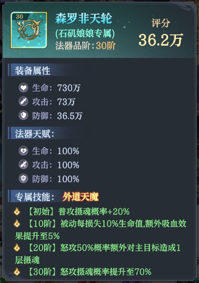 九天绘卷石矶娘娘角色详细介绍