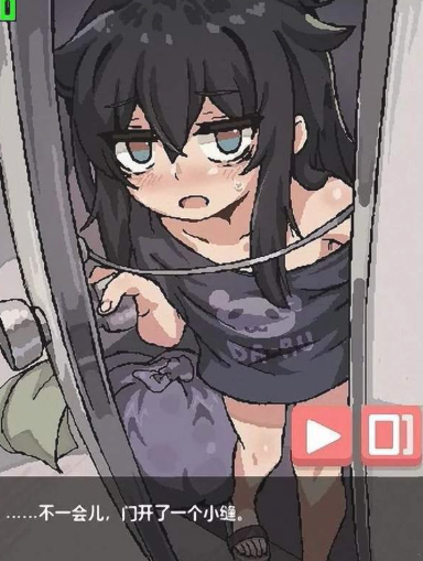 阴暗房间里的孤独女孩