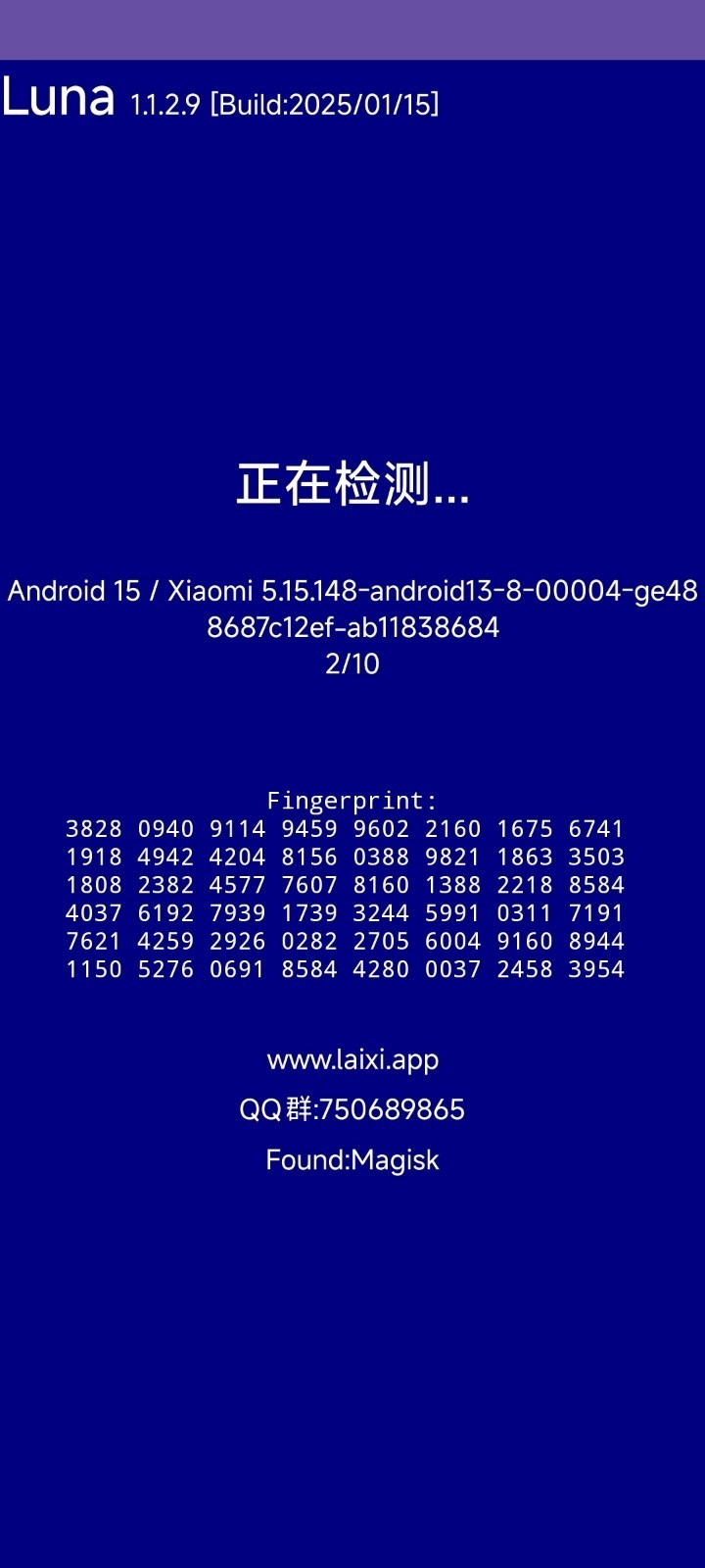 Luna环境检测工具截图2